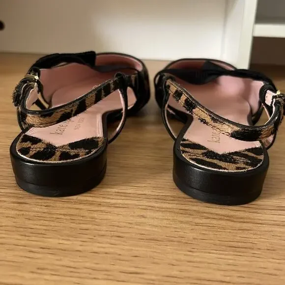 Kate Spade Womens Maritza Pointed Toe Calf Hair Slingback Flats Size 6.5 - Picture 8 of 13